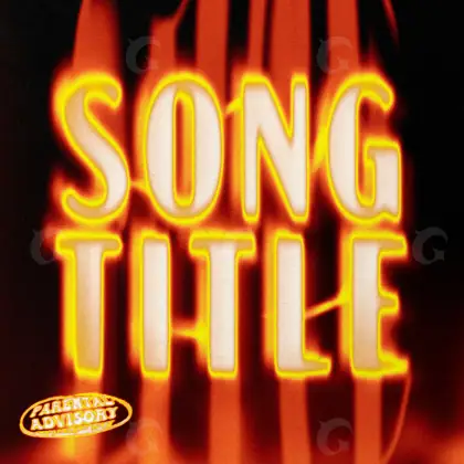 Arte de portada musical «Orange Neon»: neón; color naranja