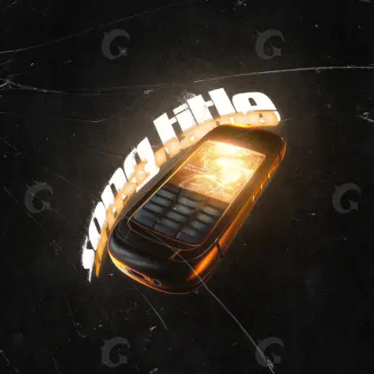 Обложка для альбома «Orange Phone»: телефон и окно; палитра — оранжевая