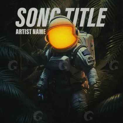 Premade cover art “Orange Robot”: robot and hand, orange tones