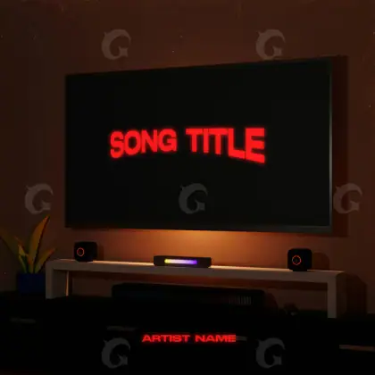 Обложка для песни «Orange Screen»: экран; палитра — оранжевая