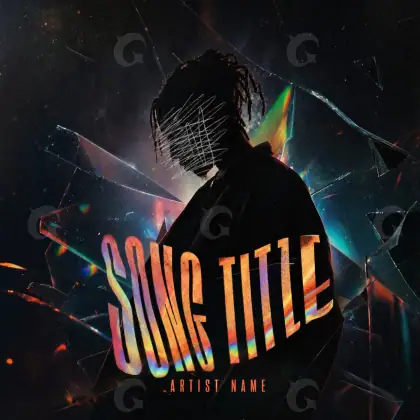 Arte de portada musical «Orange Silhouette»: silueta; color naranja