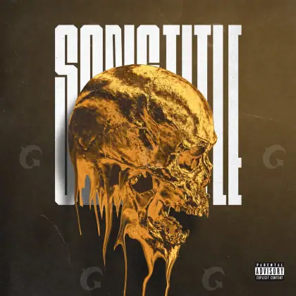 Обложка для песни «Orange Skull»: череп; палитра — оранжевая