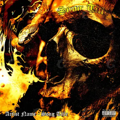 Album cover art “Orange Snake”: snake, orange tones