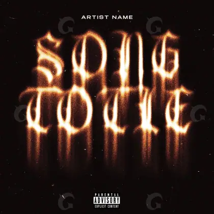 Premade cover art “Orange Star”: star, orange tones