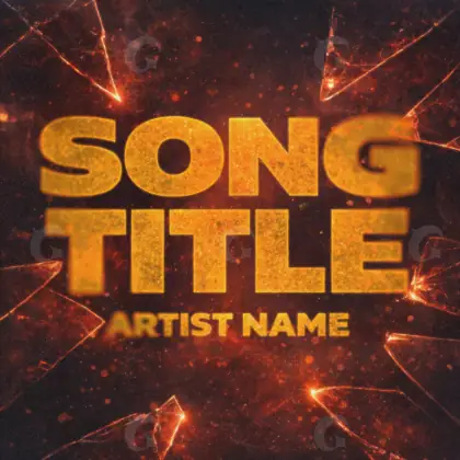 Music cover artwork “Orange Star”: star and circle, orange tones