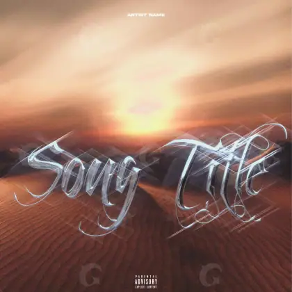 Premade cover art “Orange Sun”: sun, orange tones