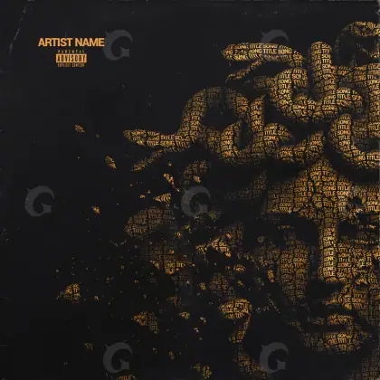 Portada para canción «Orange Tree»: árbol y estrella; color naranja