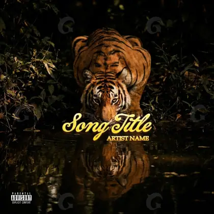 Album cover art “Orange Water”: water, orange tones