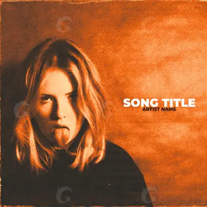 Premade cover art “Orange Woman”: woman, orange tones