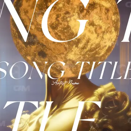 Music cover artwork “Orange Woman”: woman and face, orange tones