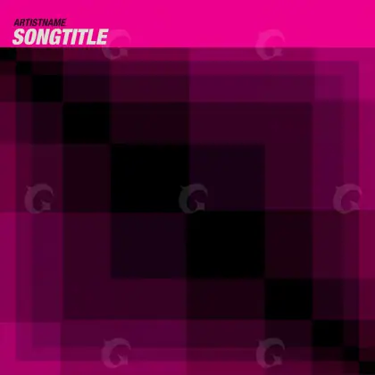 Portada prediseñada «Pink Abstract»: abstracción y tipografía; color rosa