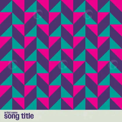 Album cover art “Pink Abstract”: abstract and lettering, pink tones