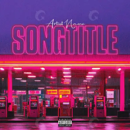 Premade cover art “Pink Building”: building, pink tones