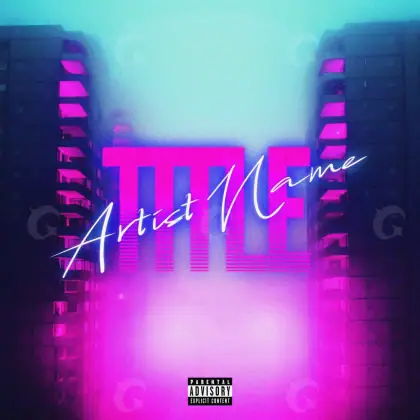 Premade cover art “Pink Building”: building, pink tones