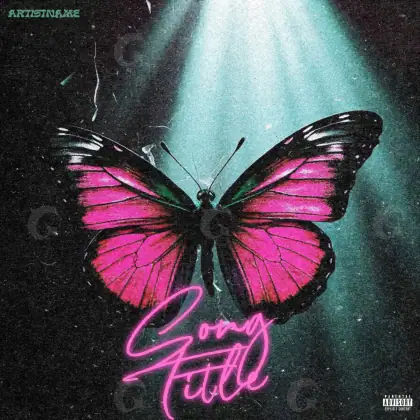 Обложка для альбома «Pink Butterfly»: бабочка; палитра — розовая