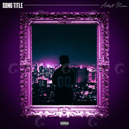 Music cover artwork “Pink City”: city and building, pink tones