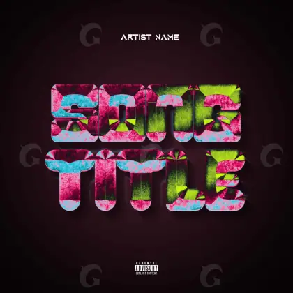 Arte de portada musical «Pink Cube»: cubo; color rosa
