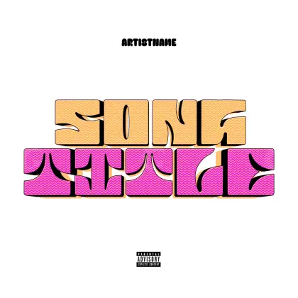 Music cover artwork “Pink Cube”: cube, pink tones