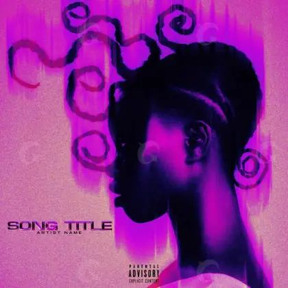 Premade cover art “Pink Face”: face and man, pink tones