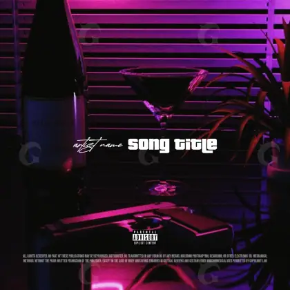 Music cover artwork “Pink Glass”: glass and window, pink tones