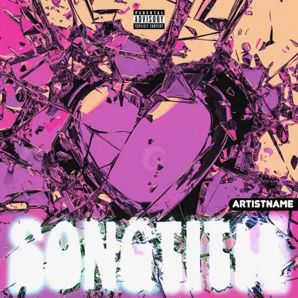 Album cover art “Pink Heart”: heart, pink tones