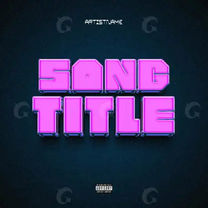 Обложка для альбома «Pink Lettering»: типографика; палитра — розовая