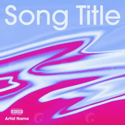 Premade cover art “Pink Lettering”: lettering, pink tones