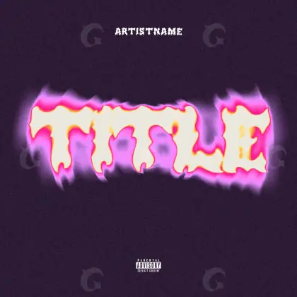 Обложка для песни «Pink Lettering»: типографика; палитра — розовая