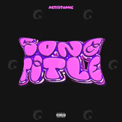 Portada prediseñada «Pink Lettering»: tipografía; color rosa