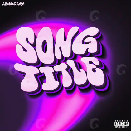 Обложка для альбома «Pink Lettering»: типографика; палитра — розовая