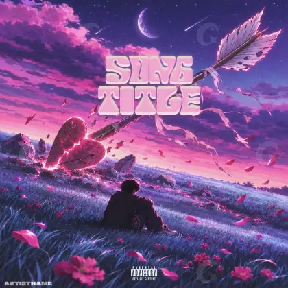 Music cover artwork “Pink Man”: man and cloud, pink tones