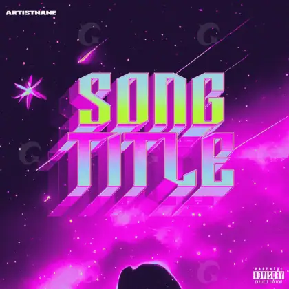 Album cover art “Pink Neon”: neon and star, pink tones