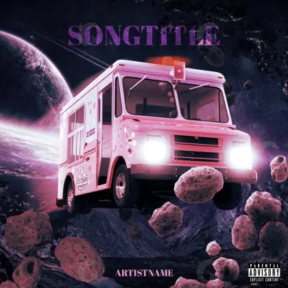 Album cover art “Pink Planet”: planet, pink tones