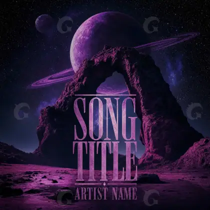 Premade cover art “Pink Planet”: planet, pink tones