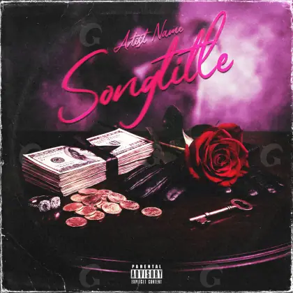 Music cover artwork “Pink Rose”: rose, pink tones