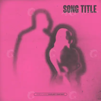 Portada prediseñada «Pink Silhouette»: silueta y rostro; color rosa