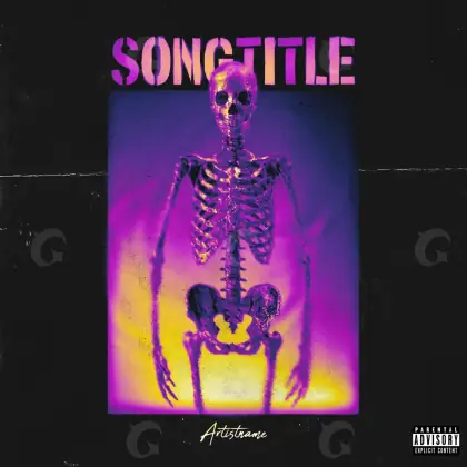 Arte de portada musical «Pink Skeleton»: esqueleto; color rosa