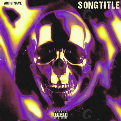 Premade cover art “Pink Skull”: skull, pink tones
