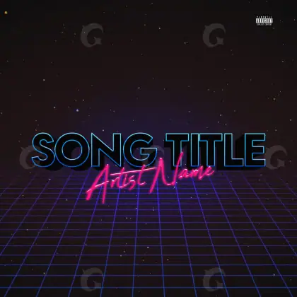 Album cover art “Pink Star”: star and neon, pink tones