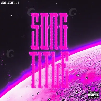 Arte de portada musical «Pink Star»: estrella; color rosa