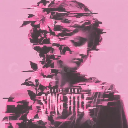 Premade cover art “Pink Woman”: woman and face, pink tones