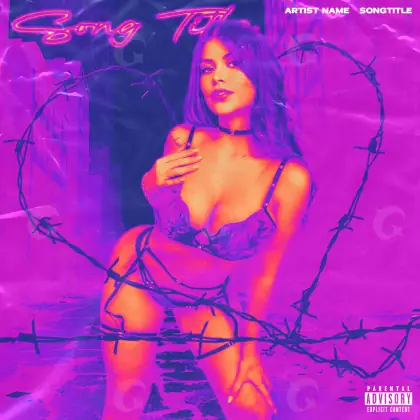 Arte de portada musical «Pink Woman»: mujer y cámara; color rosa