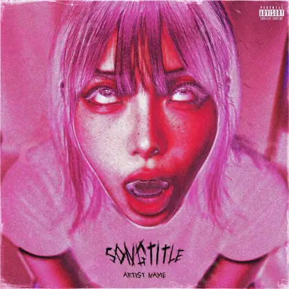 Portada para canción «Pink Woman»: mujer y rostro; color rosa