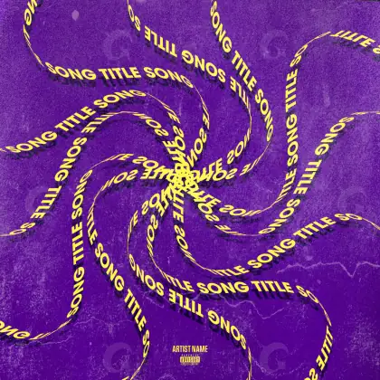 Обложка для песни «Purple Circle»: круг; палитра — фиолетовая
