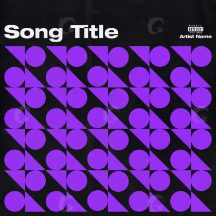 Обложка для альбома «Purple Circle»: круг; палитра — фиолетовая