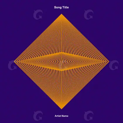 Music cover artwork “Purple Diamond”: diamond, purple tones