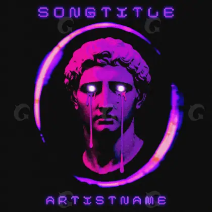 Portada para canción «Purple Face»: rostro; color violeta