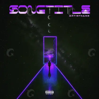 Arte de portada musical «Purple Figure»: figura; color violeta