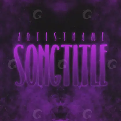 Music cover artwork “Purple Figure”: figure, purple tones