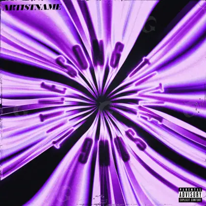 Premade cover art “Purple Flower”: flower, purple tones